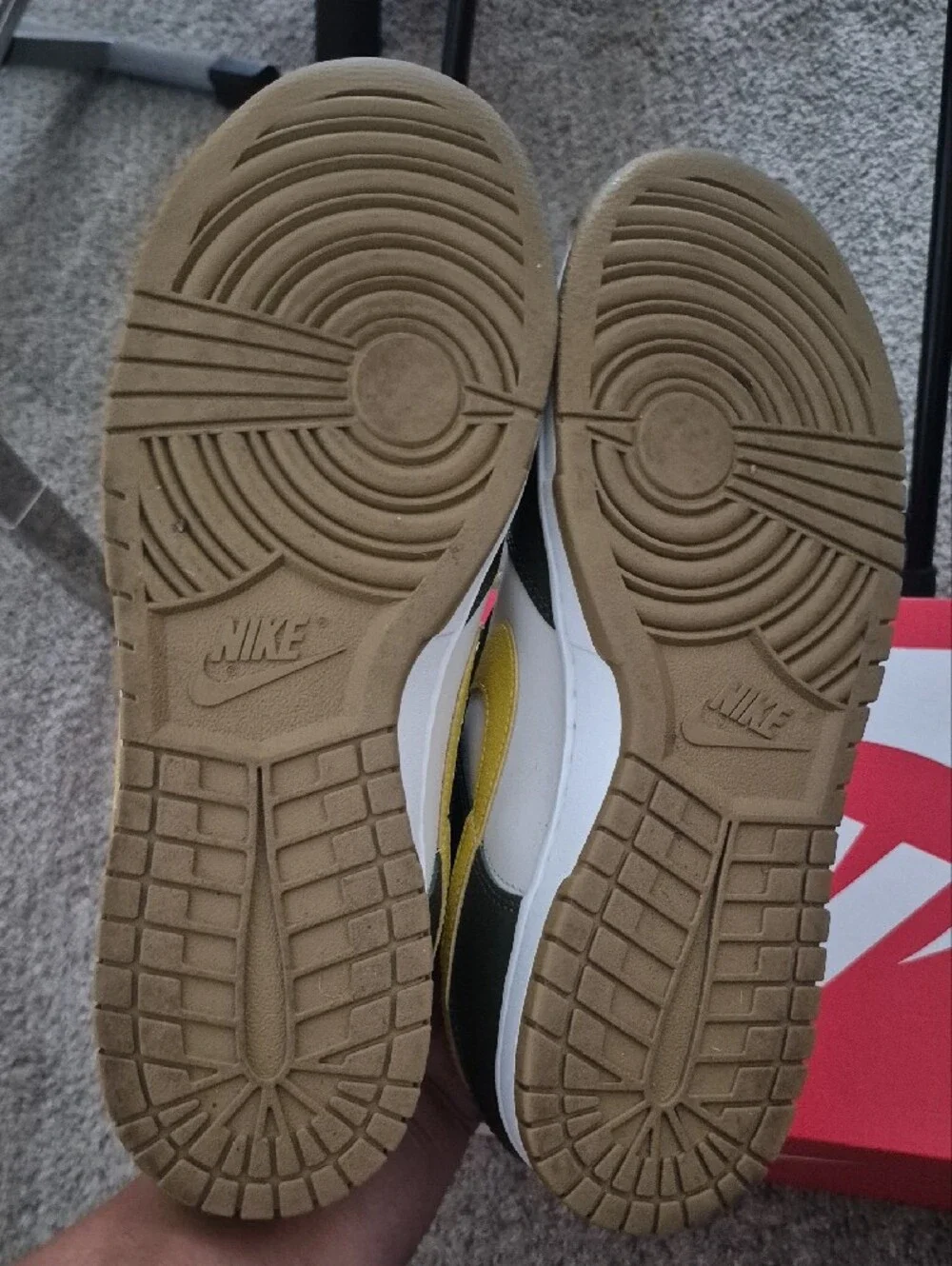 Nike Dunks  Yellow, White & Olive